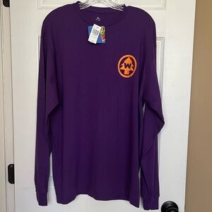 Men's Disney Pixar Up Russell Long Sleeve T-Shirt. Size Large , Purple